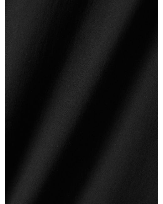 Max Mara Black Romea Open-Back Cotton-Blend Poplin Maxi Dress