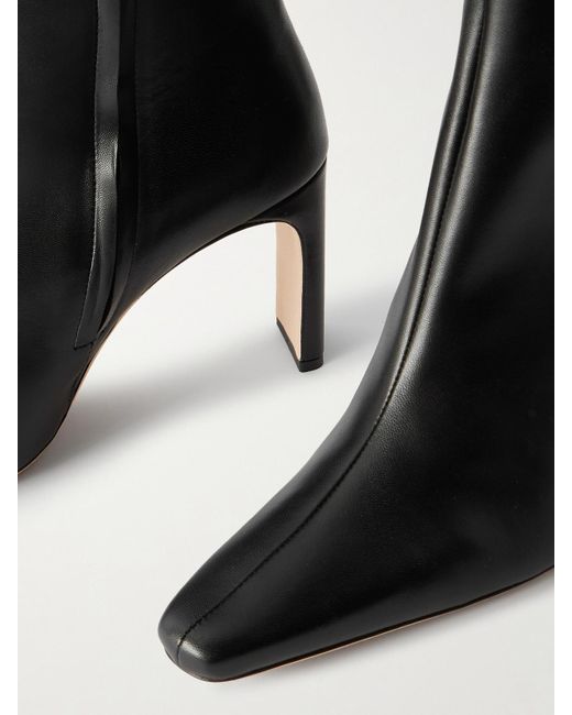 Staud Black Wally Ankle Boots Aus Leder