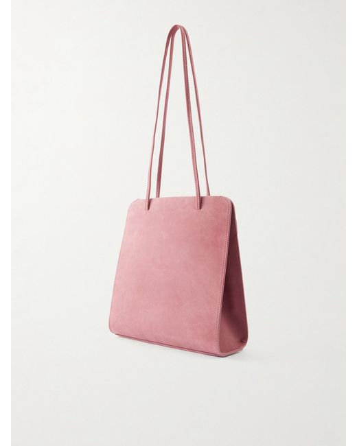 Faune Pink Lisse Suede Tote