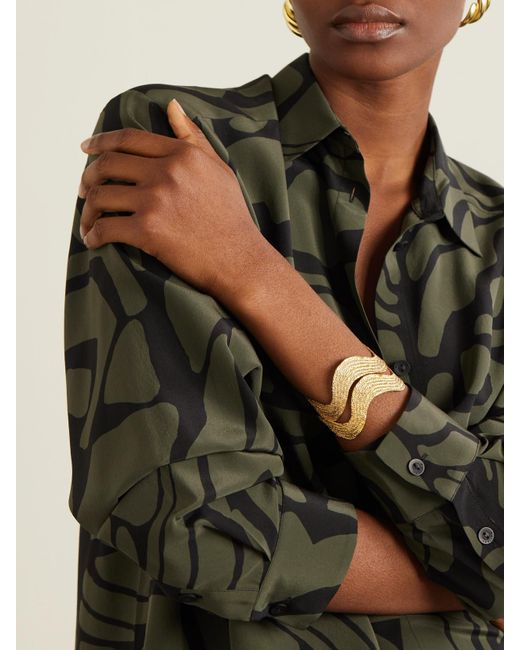 YSSO Metallic Dionysus Set Of Two-Plated Cuffs