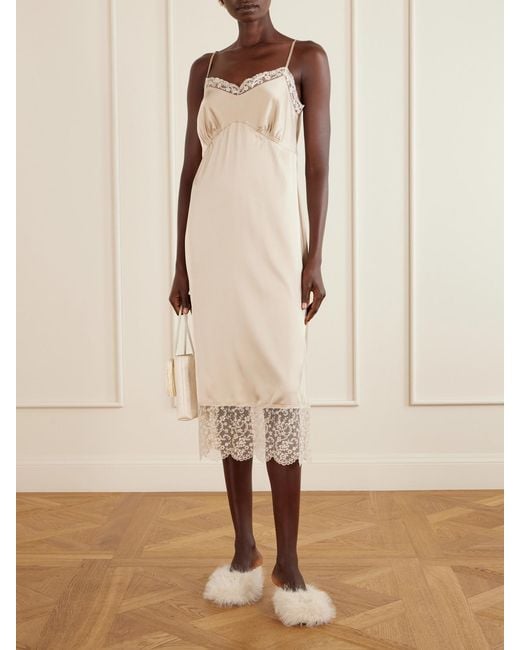Simone Rocha Natural Plush Mules