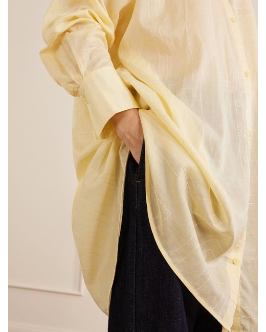 Totême Natural Lyocell And Cotton-Blend Shirt