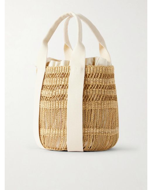 Muuñ Natural Mixy Raffia Bucket Bag