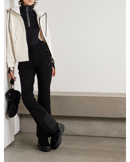 Moncler Black Color-Block Stretch-Jersey Base Layer