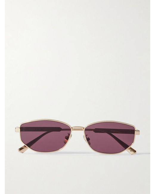 Dior Purple Diorcannage B1U Oval-Frame-Tone Sunglasses