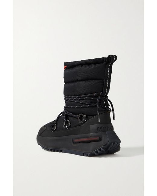 Moncler Genius Black Adidas Originals Rubber-Trimmed Gore-Tex Snow Boots