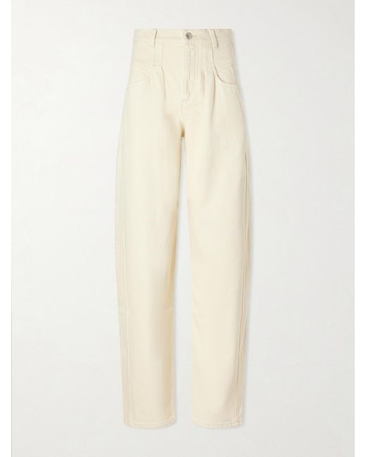 Isabel Marant Natural Lisha Wide-Leg Jeans