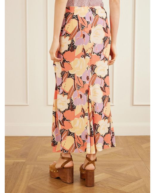 Anna Sui Pink Desert Bloom Skirt