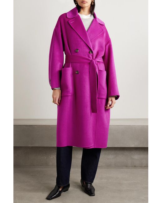 Pink shop felt coat