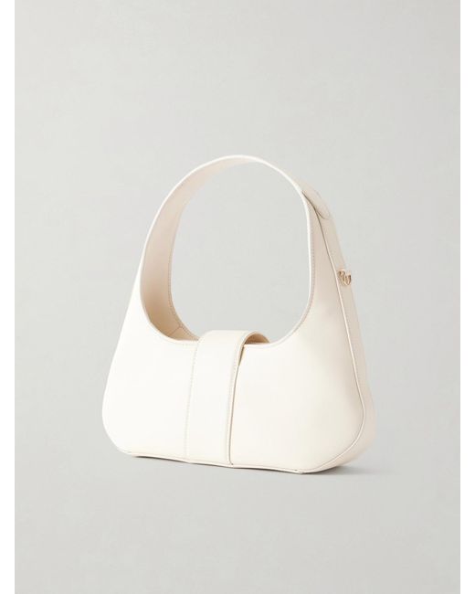 Roger Vivier Natural Belle Vivier Mini Leather Shoulder Bag