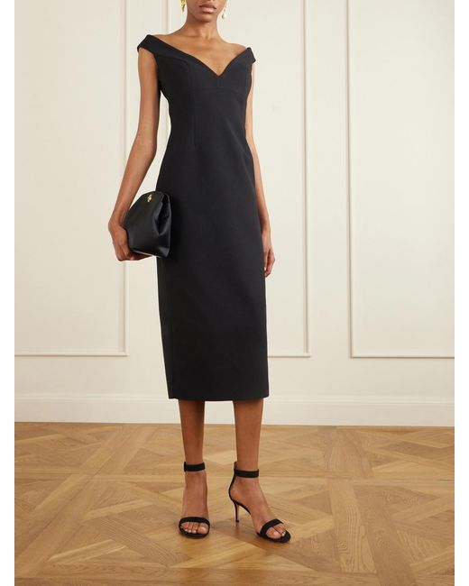 Gianvito Rossi Black Portofino 70 Suede Sandals