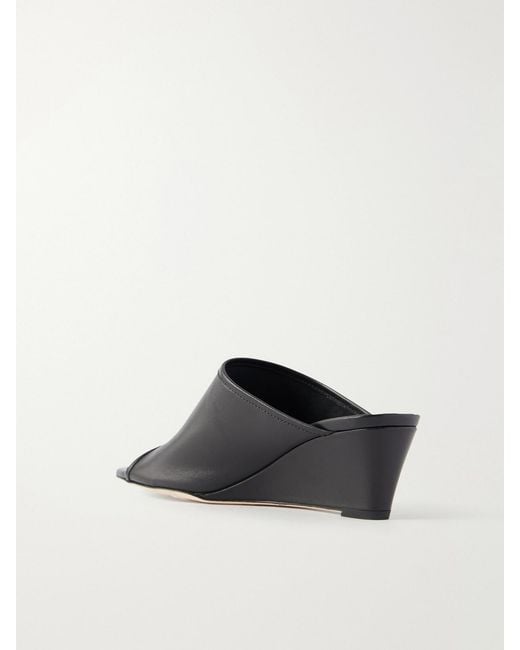 Aeyde Black Suzanne Leather Sandals