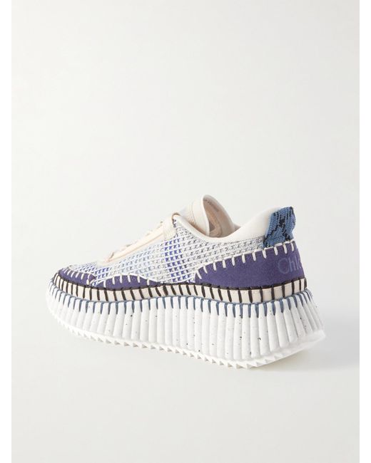 Chloé White Nama Sneaker
