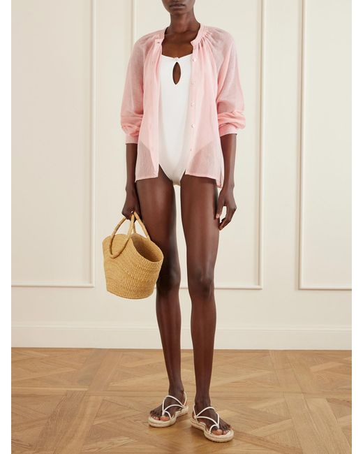 Lemlem Pink Mita Cotton Shirt