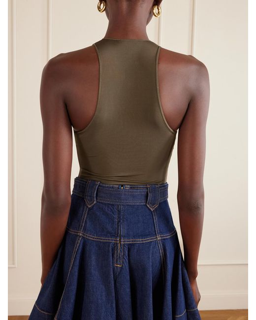 Zimmermann Natural Stretch-Jersey Bodysuit