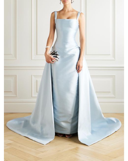 Marmar Halim Blue Faille Gown