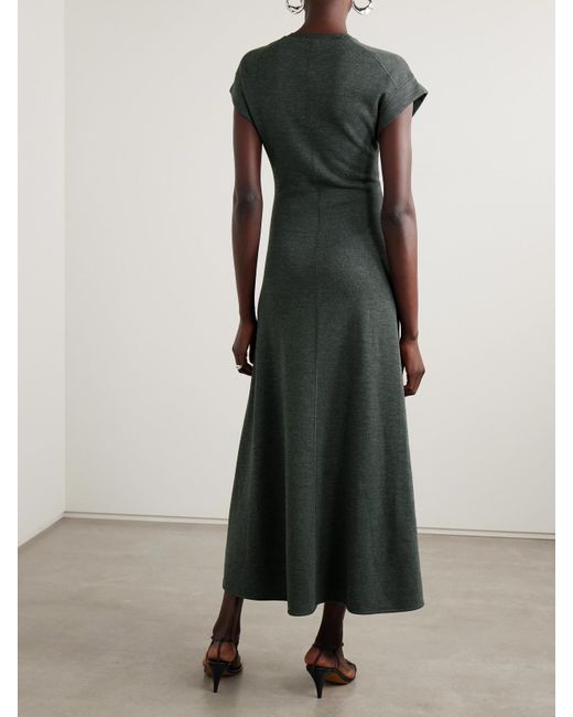 Proenza Schouler Gray Melanie Maxikleid Aus Einer Gerippten Baumwollmischung