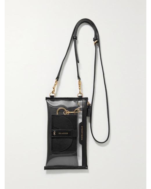 Anya Hindmarch White Everything Beutel Aus Tpu Und Recyceltem Shell Mit Lederbesatz