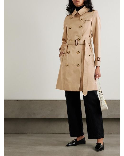 Burberry Natural Chelsea Trenchcoat Aus Baumwollgabardine