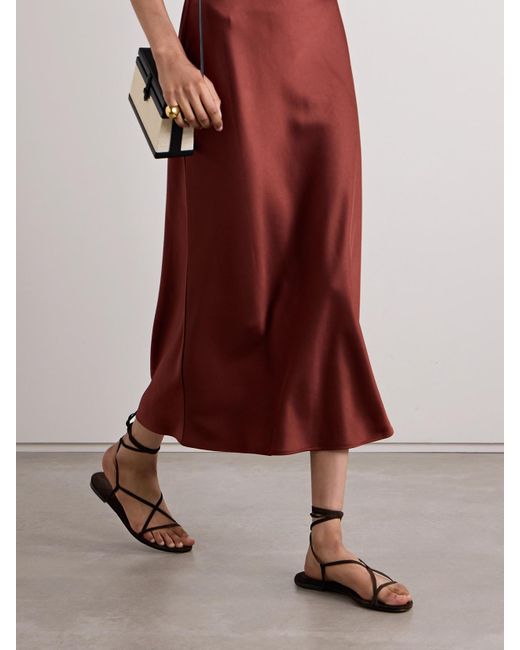 Aeyde Brown Penny Suede Sandals
