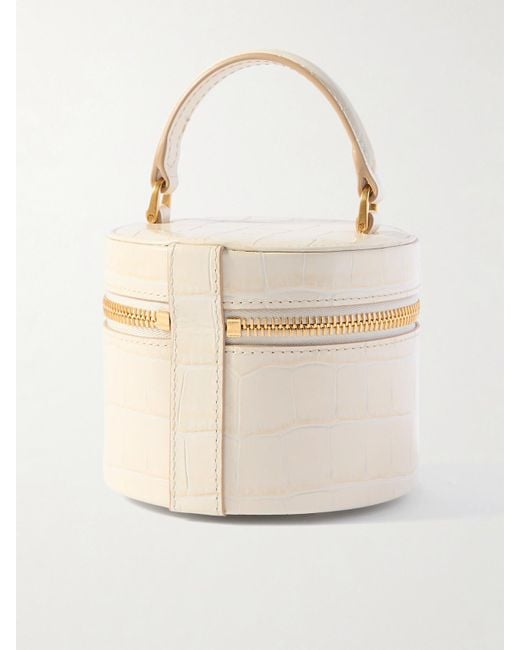 Tom Ford Natural Audrey Mini Croc-Effect Leather Tote