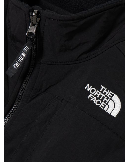 The North Face Black Denali Embroidered Shell-Trimmed Polartec Fleece Jacket