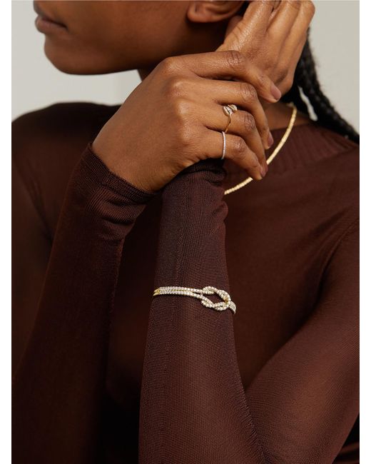 Anita Ko Natural Knot 18-Karat Diamond Bracelet