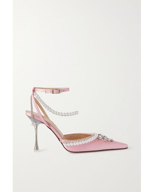 mach and mach satin pumps