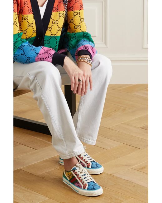 women's gucci tennis 1977 gg multicolor sneaker