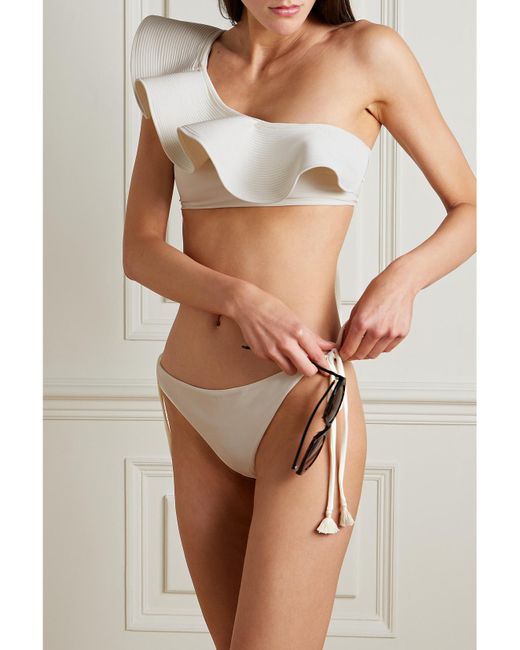 Johanna Ortiz Natural Net Sustain Sullen Tasseled Bikini Briefs