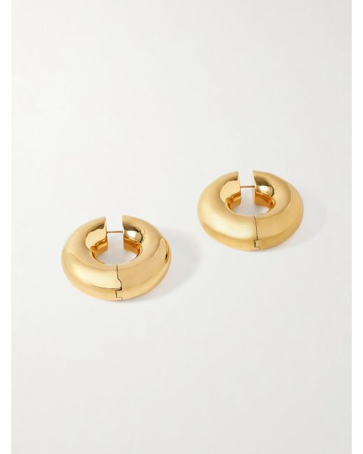 Uncommon Matters Metallic Stratus Large-Plated Hoop Earrings