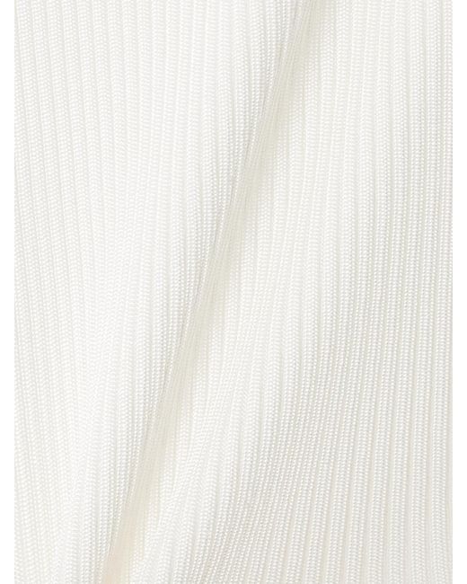 Citizens of Humanity White Akira Ribbed-Knit Tank