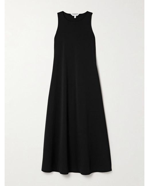 Max Mara Black Leisure Pier Midikleid Aus Stretch-Jersey