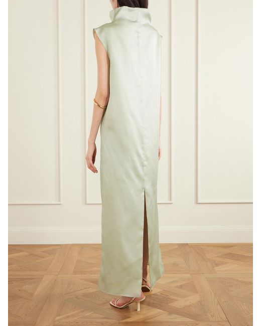 Altuzarra Green Muriel Silk Maxi Dress
