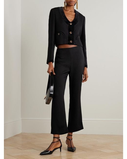 Blazé Milano Black Morelia Woven Flared Pants