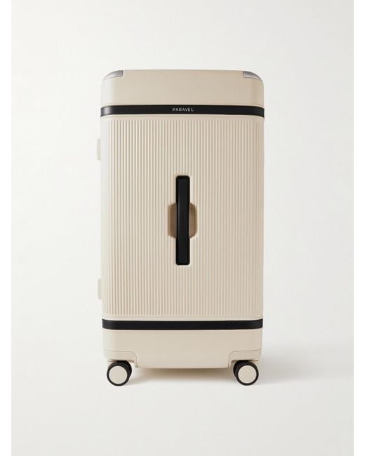 Paravel Natural Aviator Trunk Vegan Leather-Trimmed Recycled-Hardshell Suitcase