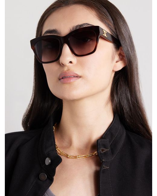 Céline Multicolor Triomphe Sonnenbrille Mit Eckigem Rahmen Aus Azetat