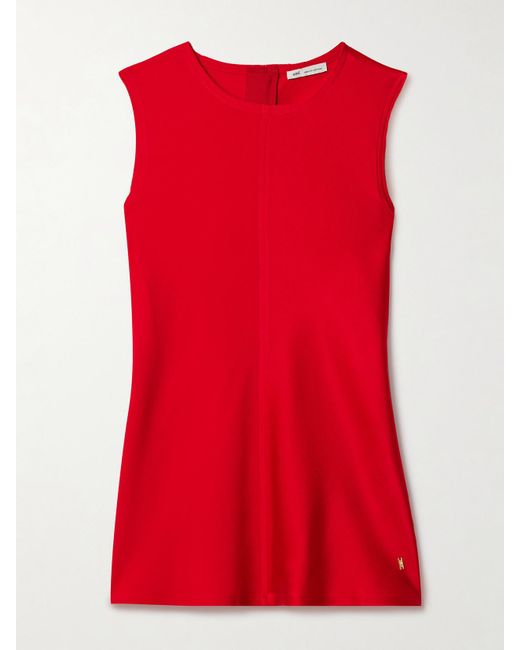 AMI Red Crepe Tank