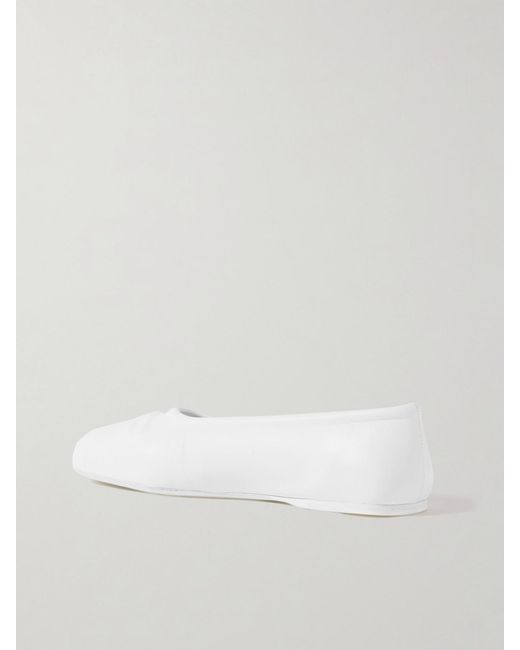 Marni Natural Embossed Leather Ballet Flats
