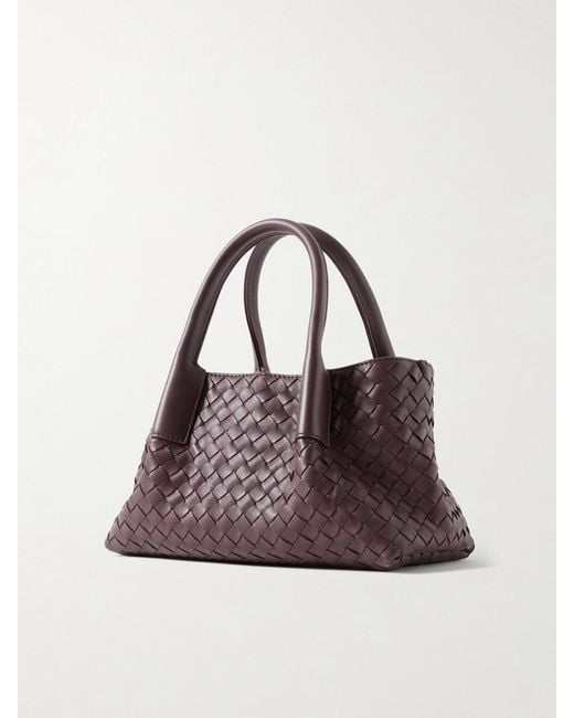 Bottega Veneta Brown Pinacoteca Small Intrecciato Leather Tote