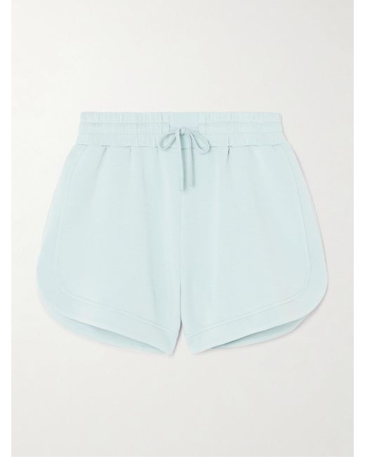 Varley Blue Ollie Stretch-Jersey Shorts