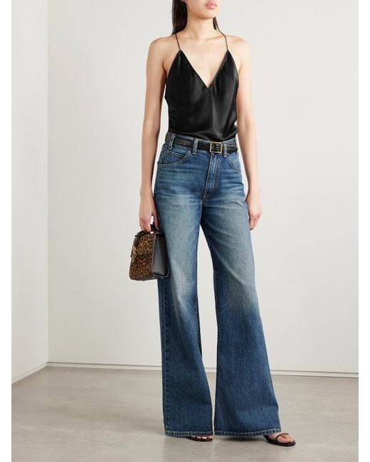 Nili Lotan Black Emile Silk-Charmeuse Camisole