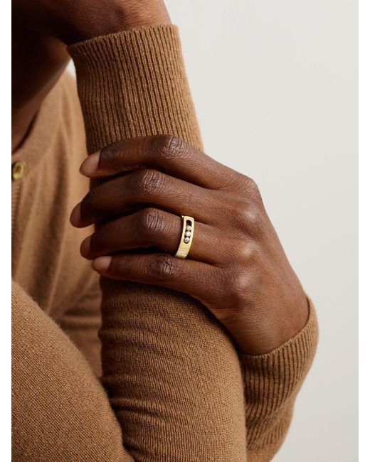 Messika Natural Move Noa Ciselé 18-Karat Diamond Ring