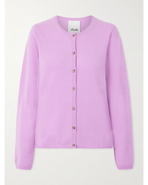 Allude Pink Cashmere Cardigan