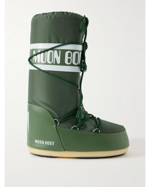 Moon Boot Green Icon Shell Snow Boots
