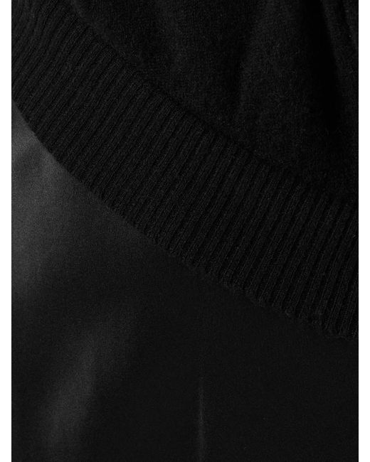 Robe Longue En Cachemire Et En Satin De Soie À Découpes Et À Nœuds Christopher Esber en coloris Black
