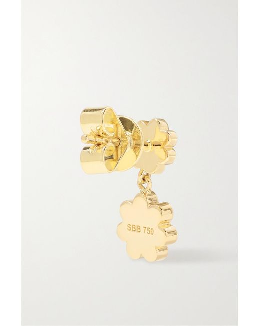 Sophie Bille Brahe Metallic Bellis Deux 18-Karat Diamond Single Earring