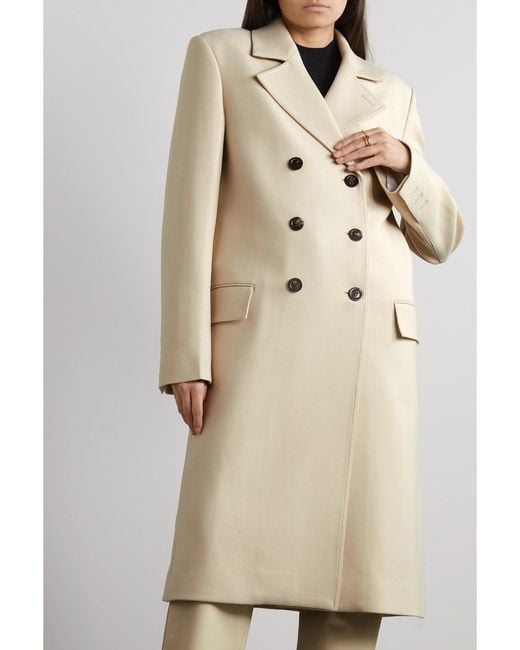 Peter Do Natural Cutout Double-Breasted Wool-Blend Coat