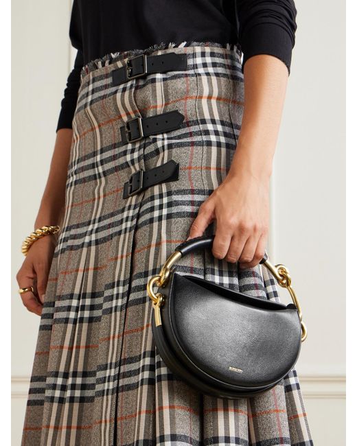 Burberry Black Mini Tote Aus Leder