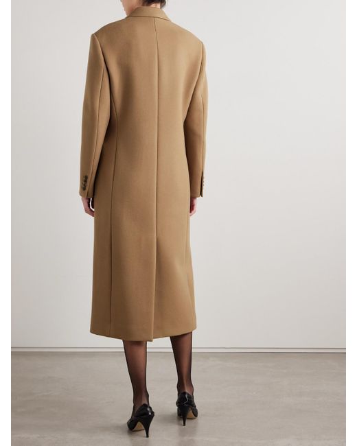 The Row Natural Duras Double-Breasted Wool Coat